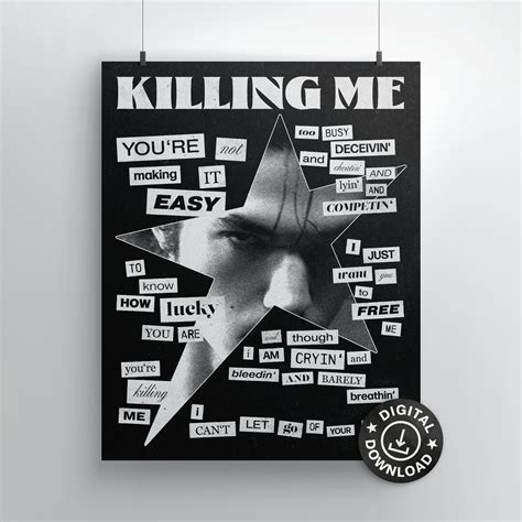 Killing Me Conan Gray Poster negative Version - Etsy