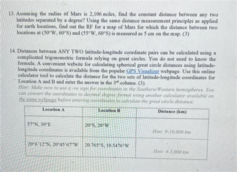 Solved 33. Assuming the radius of Mars is 2,106 miles, find | Chegg.com