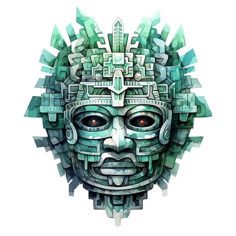 premium ai image jade mask resembling  iconic jade mask  pakal