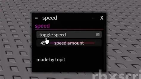 Universal Speed Hack Scripts RbxScript