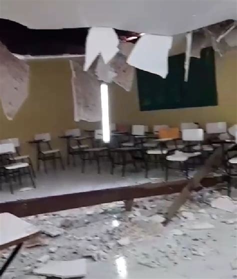 Teto De Sala De Aula Desaba Em Escola P Blica No Interior Do Rn Rio