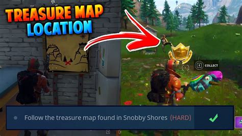 Fortnite Snobby Shores Treasure Map Location Battle Pass Week 3