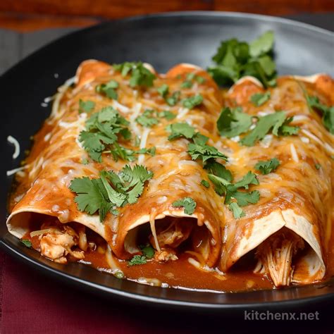 Classic Chicken Enchiladas Recipe Kitchenx