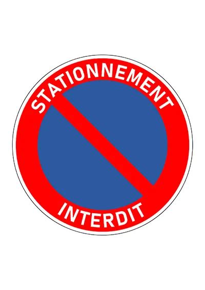 Panneau Interdiction De Stationner Imprimer Gratuit Panneaux Merci