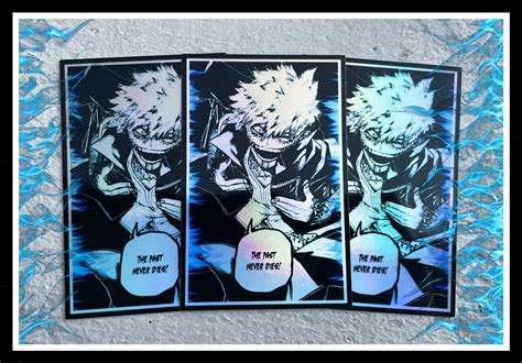 The Past Never Dies Dabi Holographic Stickers 3 Etsy