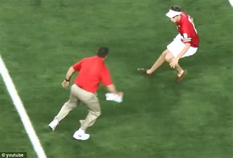 Ohio State Linebacker Turned Coach Body Slams Fan Who Ran Onto The