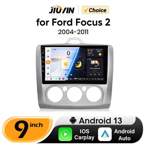 JIUYIN 9 Inch 2din Radio Touchscreen For Ford Focus 2 Car Stereo Apple