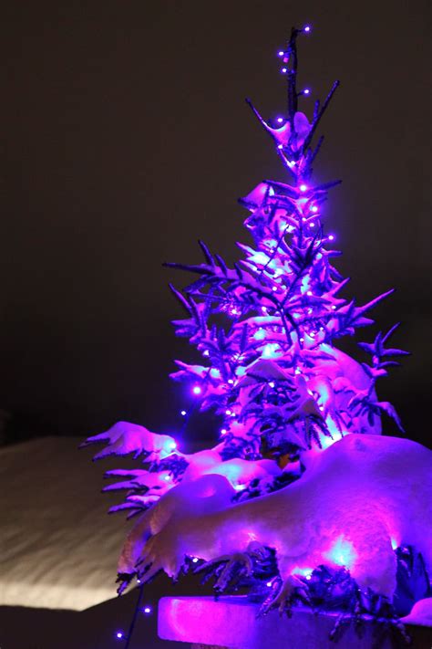 Purple Christmas Tree Wallpaper