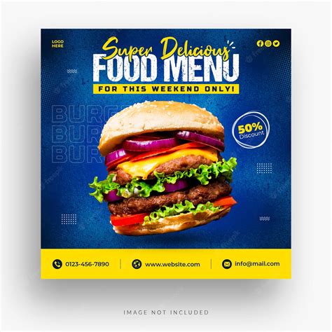 Premium Psd Restaurant Social Media Banner Template