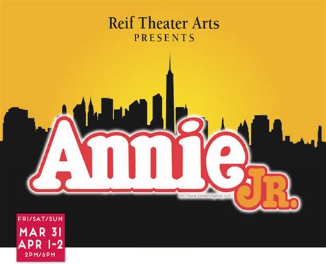 Reif Theater Arts Presents Annie Jr Visit Grand Rapids