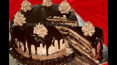 Chocolate Truffle Cake Eggless Chocolate Cake Without Oven Dessert