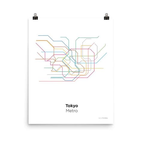 tokyo metro minimalist map transit map map metro map
