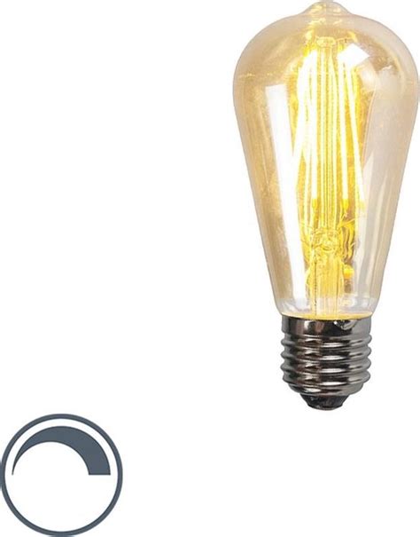 Luedd E27 Dimbare Led Filament Lamp St64 5w 450 Lumen 2200k