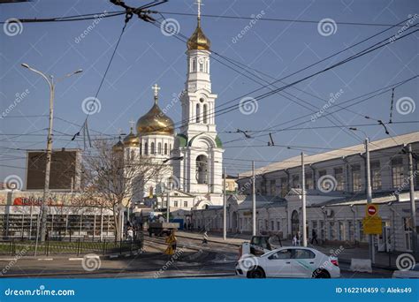 Rostov Cathedral of the Nativity of the Blessed Virgin. Citizens Walk ...