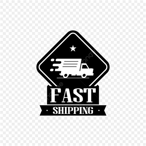 Fast Free Shipping Vector Art PNG Fast Shipping Service Badge Design