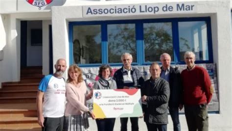 Llop De Mar Entrega El Xec Solidari D Enguany A La Fundaci Esclerosi