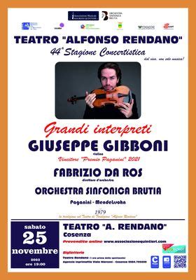 Giuseppe Gibboni In Concerto Al Teatro Rendano