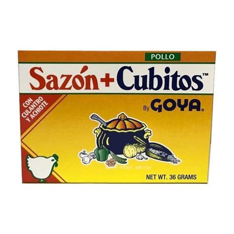 Saz N Y Cubito De Pollo Con Culantro Y Achiote Goya Packs