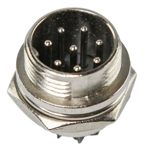 Juego Conector Ficha Din Metal Macho Hembra 8 Pines Mic Htec HIGH TEC