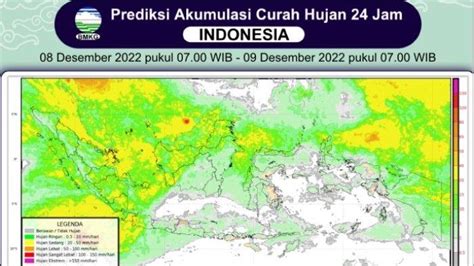 Prakiraan Hujan Di Indonesia Desember Bmkg Banten Dan Jawa