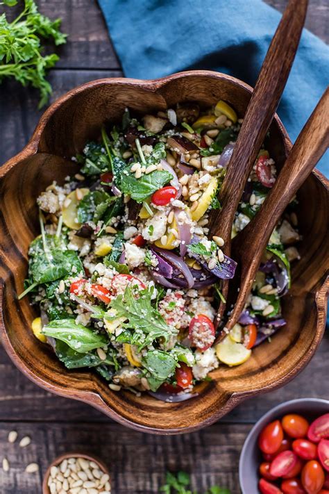 Roasted Summer Vegetable Quinoa Salad Foraged Dish