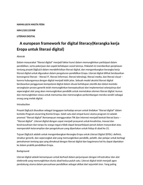 Pdf Tugas Literasi Digital