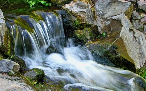 Serene Rocky Waterfall - High Definition, High Resolution HD Wallpapers ...