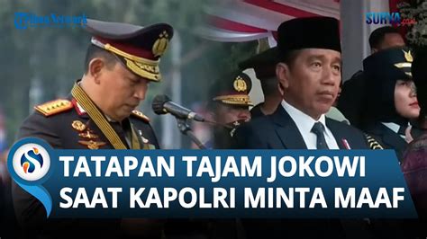 Suara Kapolri Bergetar Saat Minta Maaf Di Depan Jokowi Presiden