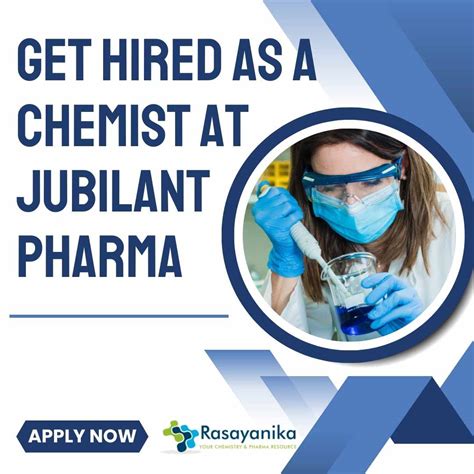 Jubilant Pharma Chemist Job Opening Apply Online