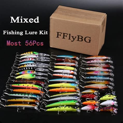 Pcs Fishing Lures Kit Crankbait Tackle Minnow Popper