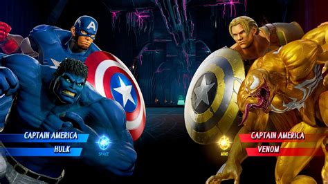 Cap America Blue Hulk VS Gladiator America Yellow Venom Hardest AI