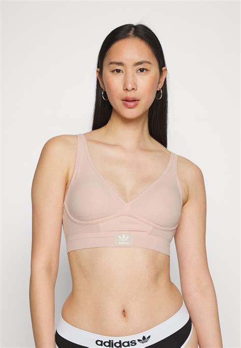 Adidas Originals Longline Bralette Bustier Peach Whip Pink Zalando Ch