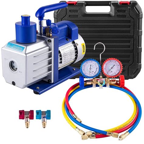 Buy VEVOR Vacuum Pump Kit HVAC Single Stage AC Vacuum Pump 4 8CFM 1 3HP