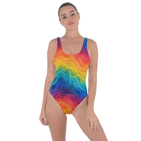 Lgbtq Rainbow Bring Sexy Back Swimsuit Etsy