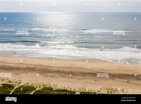 Aerial image of Amagansett beach and Atlantic ocean Stock Photo - Alamy 