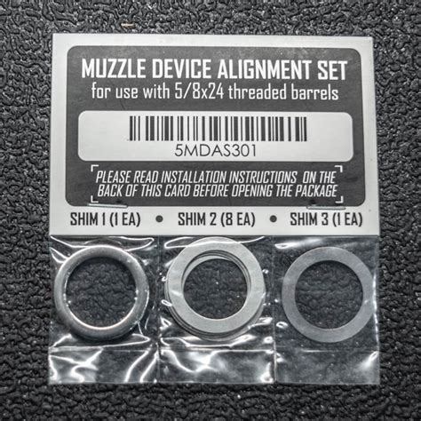 Dead Air Muzzle Device Shim Kit Great Plains Guns Inc