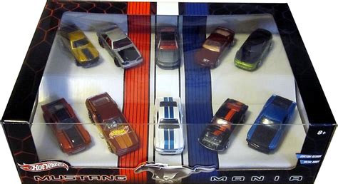 Hot Wheels Mustang Mania 10 Pack Set Amazon Co Uk Toys Games