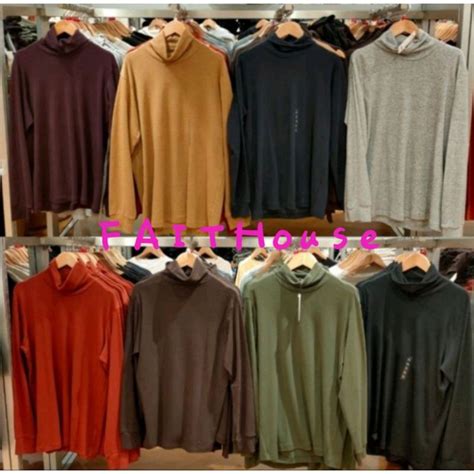 Jual UNIQLO PULLOVER SOFT TOUCH TURTLE NECK LENGAN PANJANG COWOK