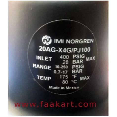 Ag X G Pj Norgren Pressure Regulator Faakart Online Shop