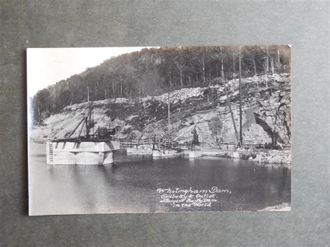 Rp Postcard E48479 Whitingham Vt Whitingham Dam Aka Harriman Dam C