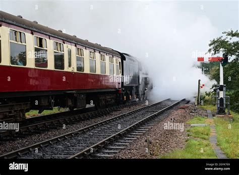 Water steam from a steam engine Stock Photo - Alamy