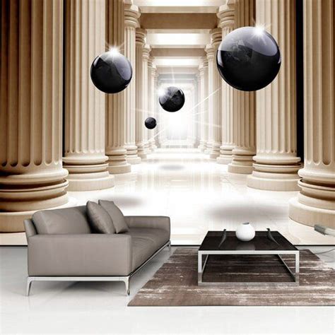 Colonnade Optical Illusion 2 1m X 300cm Wallpaper East Urban Home