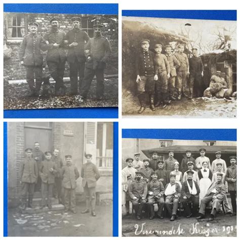 Weltkrieg Lot Foto Ak Deutsches Reich Gruppenfoto Soldaten Eur