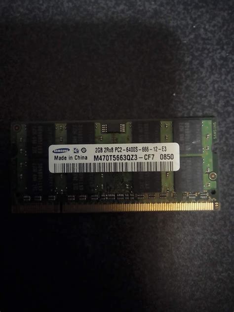 Yahooオークション Samsung 2rx8 Pc2 6400s 666 12 E3 2gb 1枚