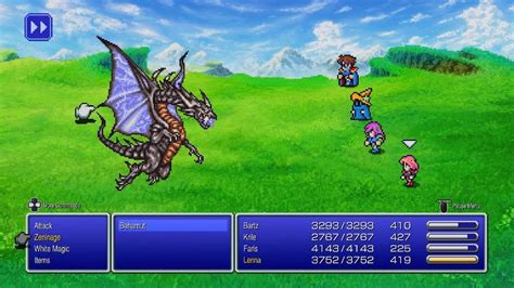 Final Fantasy V Bahamut Boss Fight Youtube