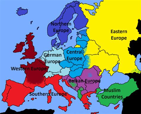 Cultural regions of Europe : r/MapPorn