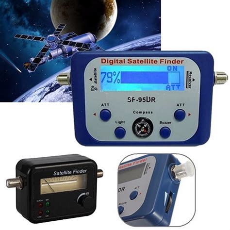 Grofry Portable Digital Lcd Satellite Finder Signal Strength Meter Sky