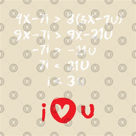 Math Equation Turns Into I Love You - Tessshebaylo