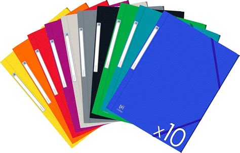 Amazon Oxford Eurofolio Elastomap A4 Pack Of 10 Assorted Colours