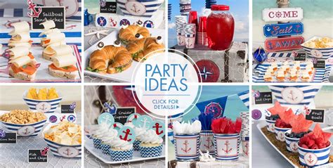 Striped Nautical Theme Party | Party City